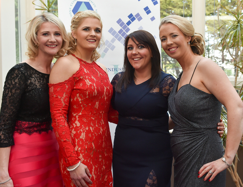 Caroline Walsh, Jemma Starr, Kim Kelly & Sharon Rourke, RGR Partners at the Construction Industry Federations Galway Branch Gala Ball in the Westwood Hotel on Friday.  Photo: Joe Travers.