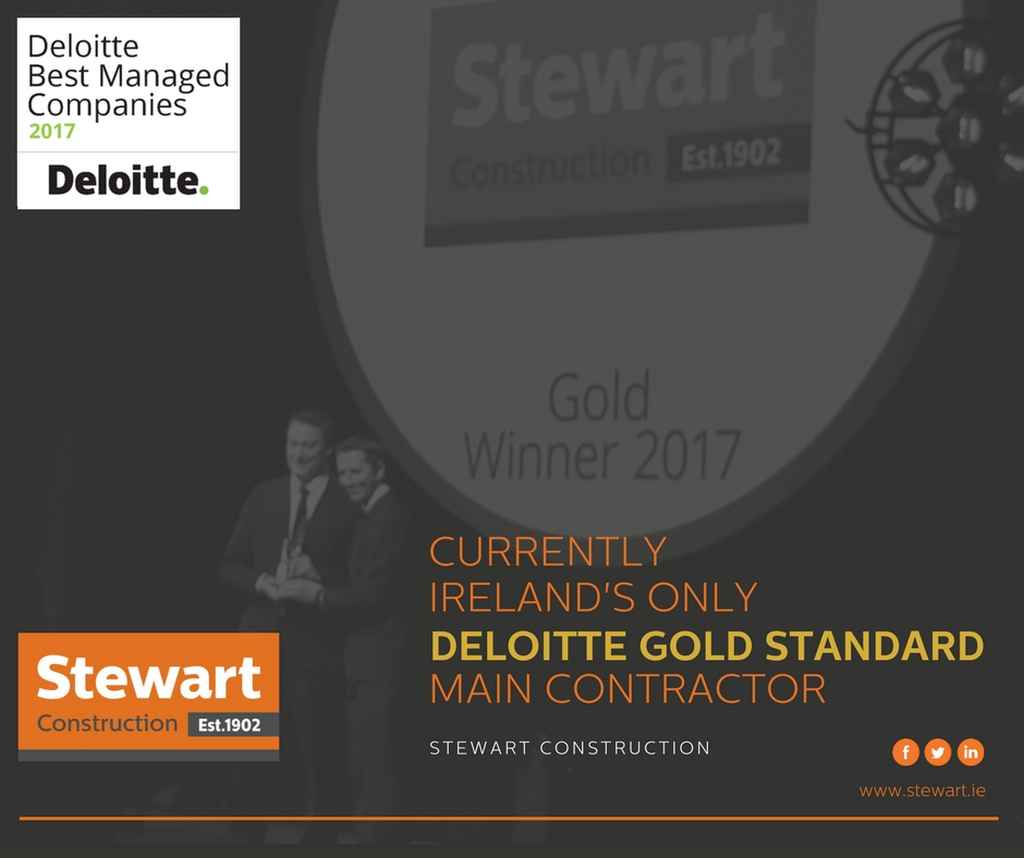 Stewart Construction awarded Deloitte Gold Best Managed Company