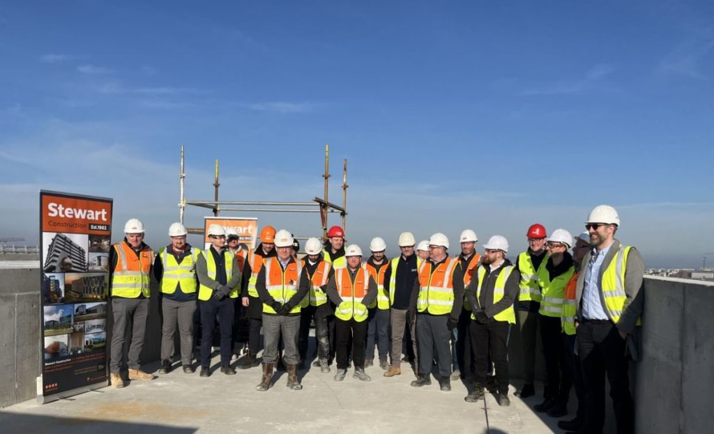 Topping Out Telephone House